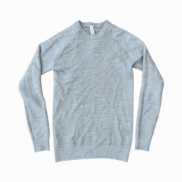 Lululemon Simply Wool Heather Grey/Blue Sweater Size 2 - Picture 2 of 10